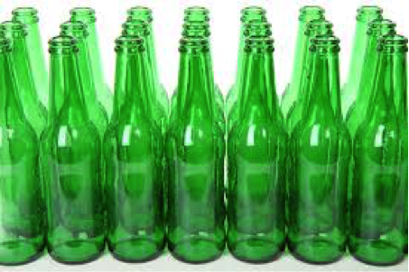 Green glassbottles